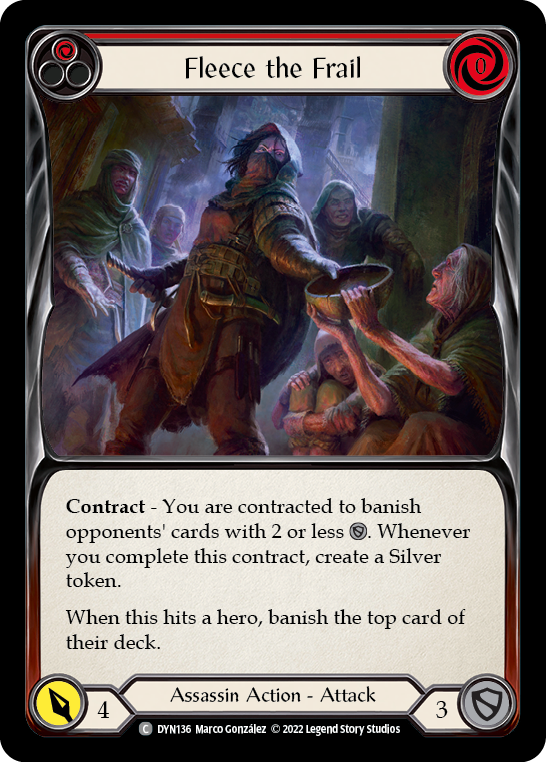 Fleece the Frail (Red) | Common [Rainbow Foil]