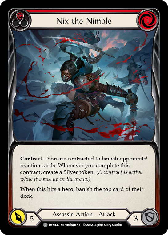 Nix the Nimble (Red) | Common [Rainbow Foil]