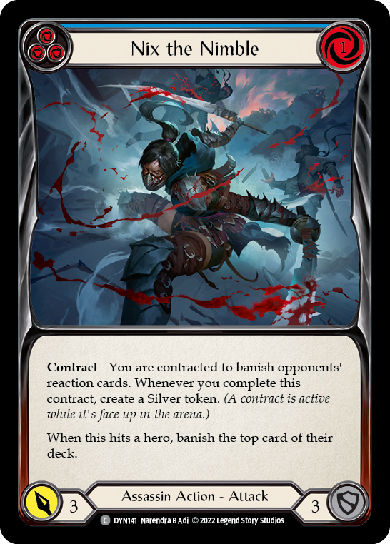 Nix the Nimble (Blue) | Common [Rainbow Foil]