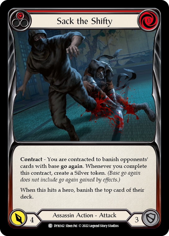 Sack the Shifty (Red) | Common [Rainbow Foil]