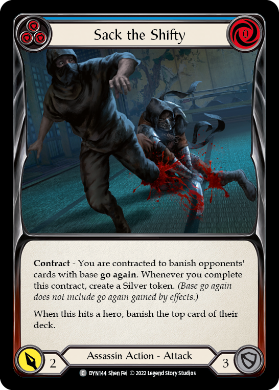Sack the Shifty (Blue) | Common [Rainbow Foil]