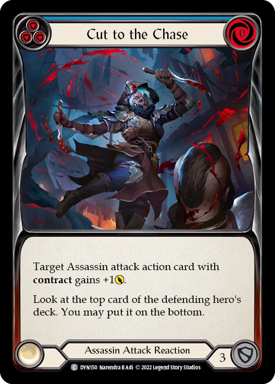Cut to the Chase (Blue) | Common [Rainbow Foil]