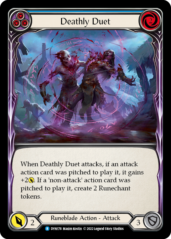 Deathly Duet (Blue) | Rare [Rainbow Foil]