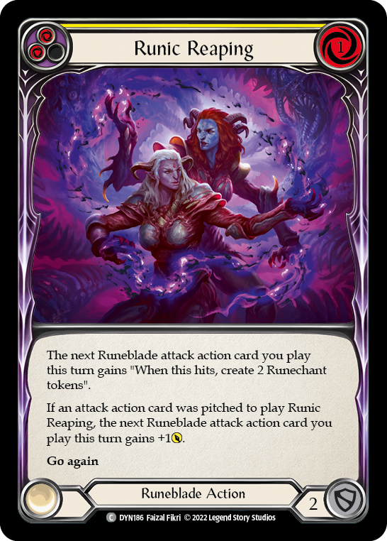 Runic Reaping (Yellow) | Common [Rainbow Foil]