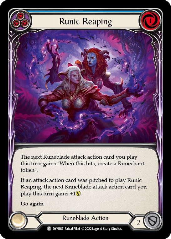 Runic Reaping (Blue) | Common [Rainbow Foil]