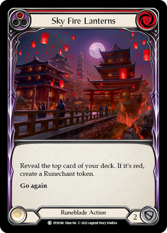 Sky Fire Lanterns (Red) | Common [Rainbow Foil]