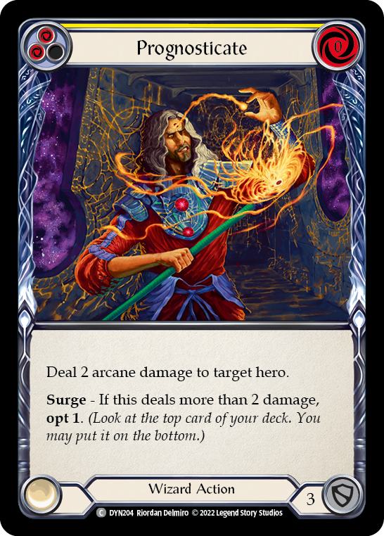 Prognosticate (Yellow) | Common [Rainbow Foil]