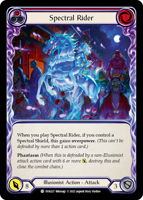 Spectral Rider (Red) | Common [Rainbow Foil]