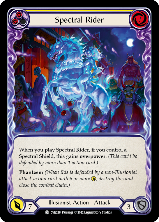 Spectral Rider (Yellow) | Common [Rainbow Foil]