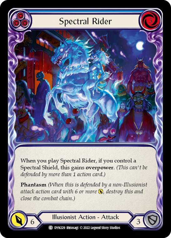 Spectral Rider (Blue) | Common [Rainbow Foil]