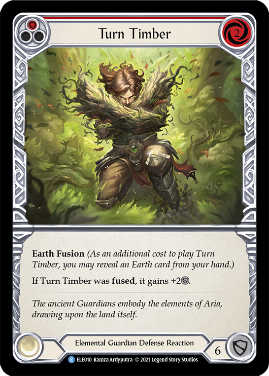 Turn Timber (Red) | Rare [Rainbow Foil] - First Edition