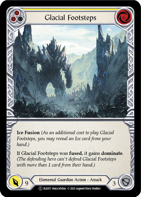 Glacial Footsteps (Yellow) | Common [Rainbow Foil] - Unlimited