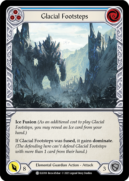 Glacial Footsteps (Blue) | Common - First Edition