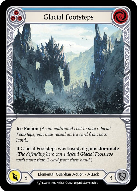 Glacial Footsteps (Blue) | Common [Rainbow Foil] - Unlimited
