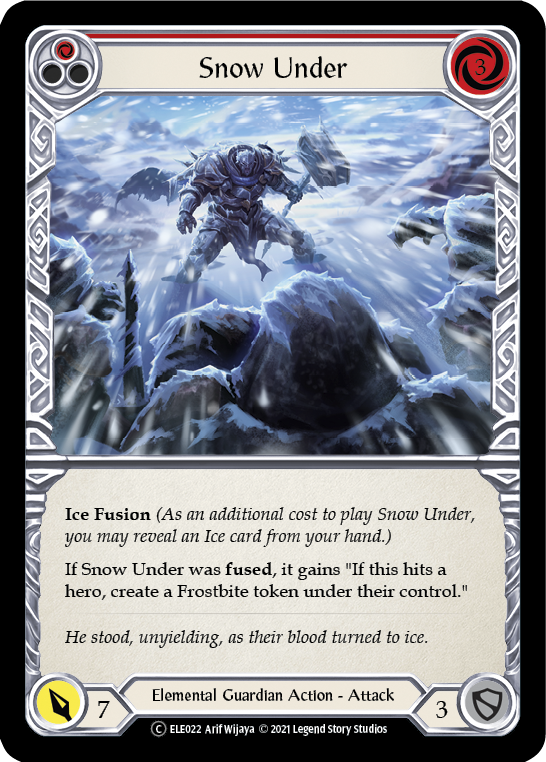 Snow Under (Red) | Common [Rainbow Foil] - Unlimited