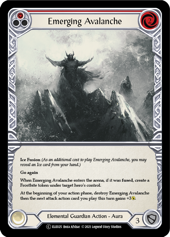 Emerging Avalanche (Red) | Common [Rainbow Foil] - Unlimited