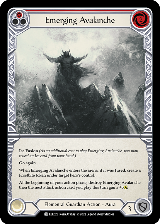 Emerging Avalanche (Red) | Common [Rainbow Foil] - First Edition