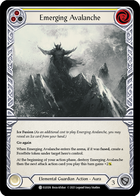 Emerging Avalanche (Yellow) | Common [Rainbow Foil] - First Edition