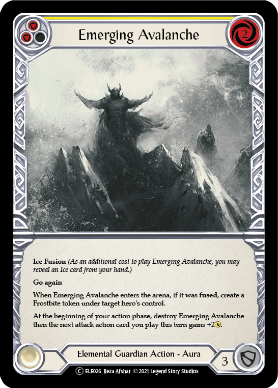 Emerging Avalanche (Yellow) | Common [Rainbow Foil] - Unlimited