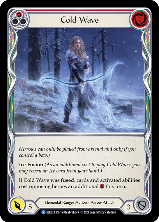 Cold Wave (Red) | Rare [Rainbow Foil] - First Edition