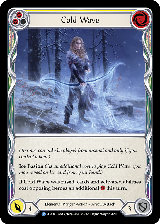 Cold Wave (Yellow) | Rare [Rainbow Foil] - First Edition