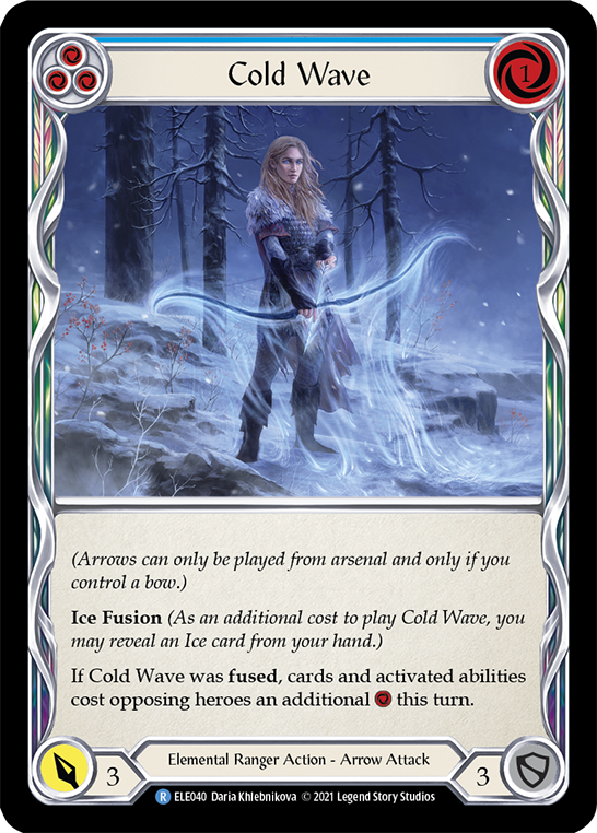 Cold Wave (Blue) | Rare [Rainbow Foil] - First Edition