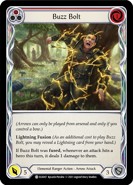 Buzz Bolt (Red) | Common [Rainbow Foil] - First Edition