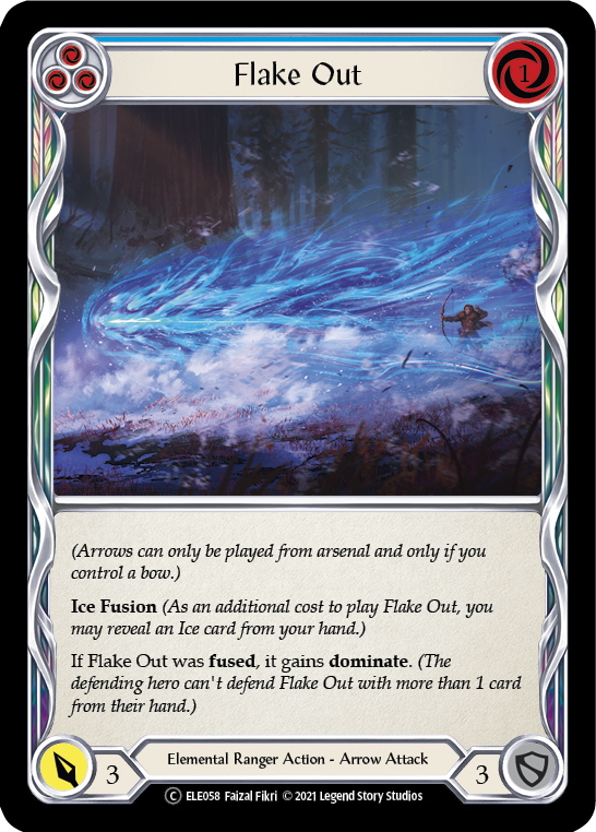 Flake Out (Blue) | Common [Rainbow Foil] - Unlimited