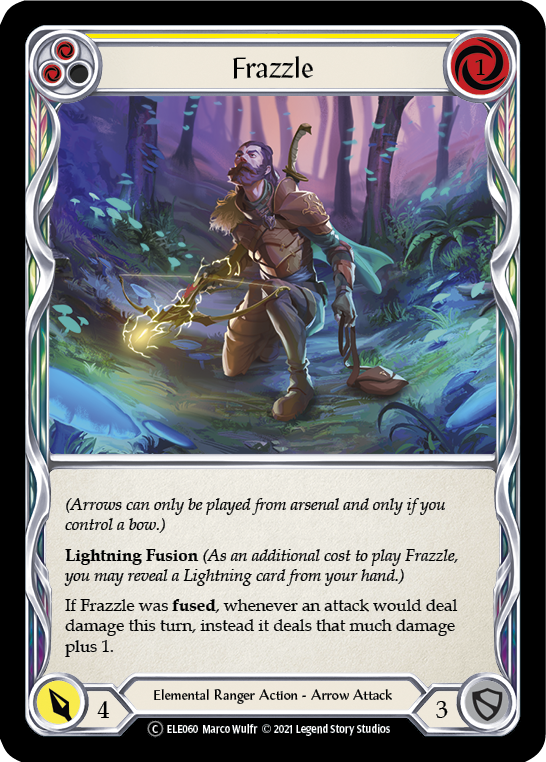 Frazzle (Yellow) | Common [Rainbow Foil] - Unlimited