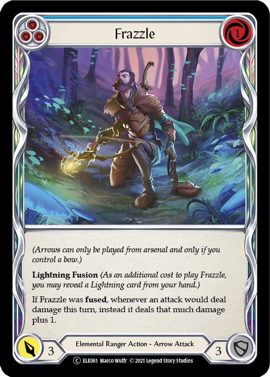 Frazzle (Blue) | Common [Rainbow Foil] - Unlimited