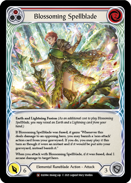 Blossoming Spellblade | Majestic [Rainbow Foil] - Unlimited