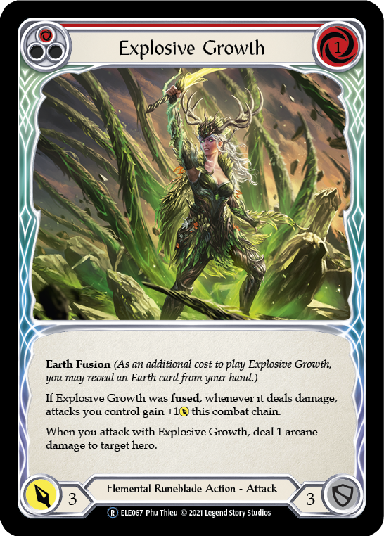 Explosive Growth (Red) | Rare [Rainbow Foil] - Unlimited