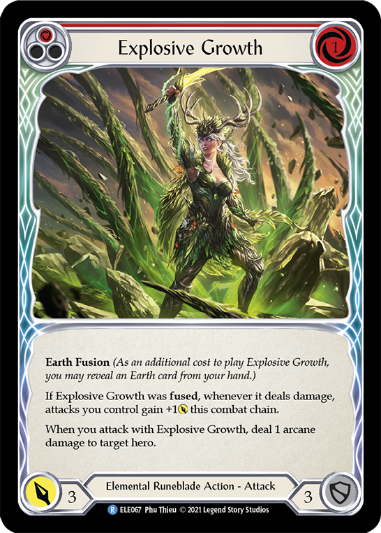 Explosive Growth (Red) | Rare [Rainbow Foil] - First Edition