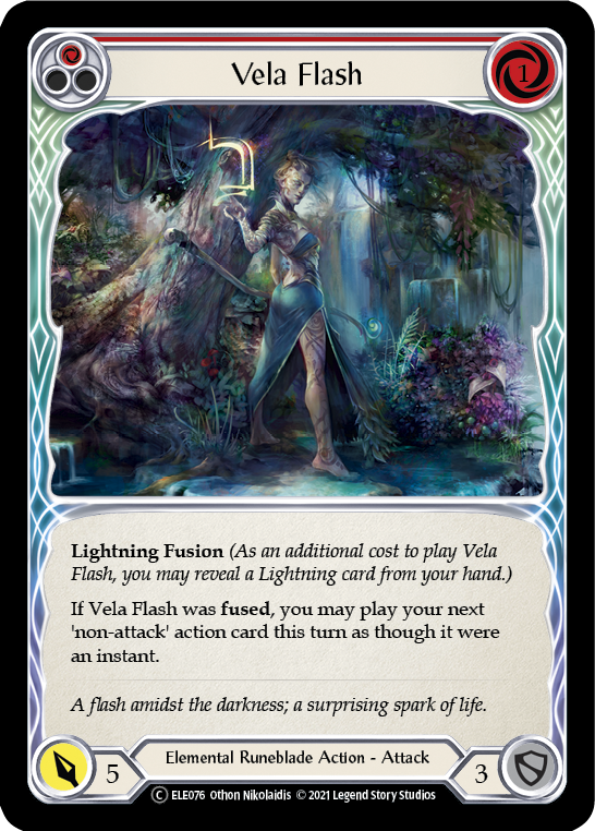 Vela Flash (Red) | Common [Rainbow Foil] - Unlimited