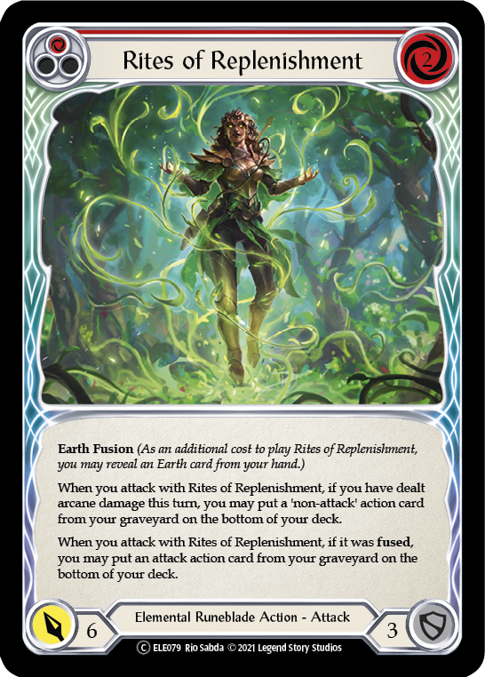 Rites of Replenishment (Red) | Common [Rainbow Foil] - Unlimited