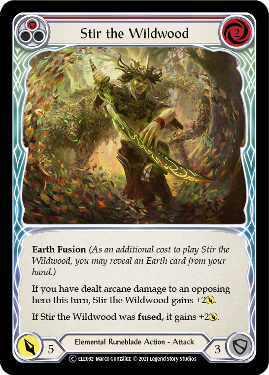 Stir the Wildwood (Red) | Common [Rainbow Foil] - Unlimited