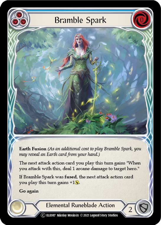 Bramble Spark (Blue) | Common [Rainbow Foil] - Unlimited