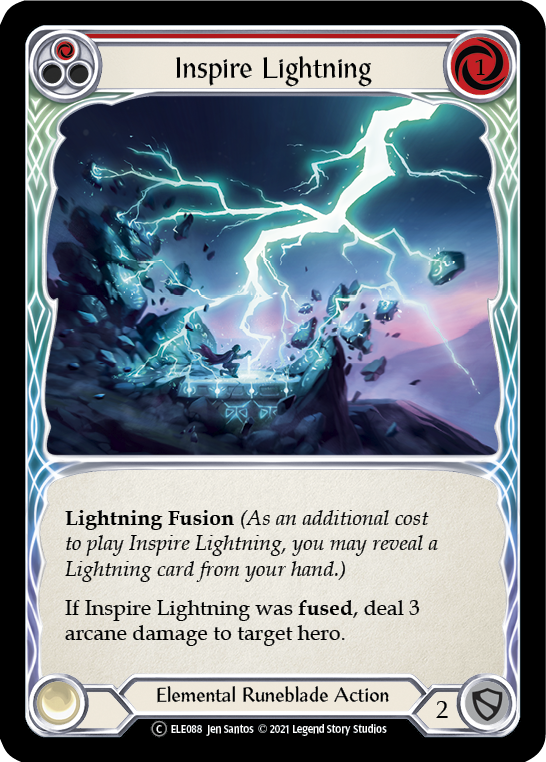 Inspire Lightning (Red) | Common [Rainbow Foil] - Unlimited