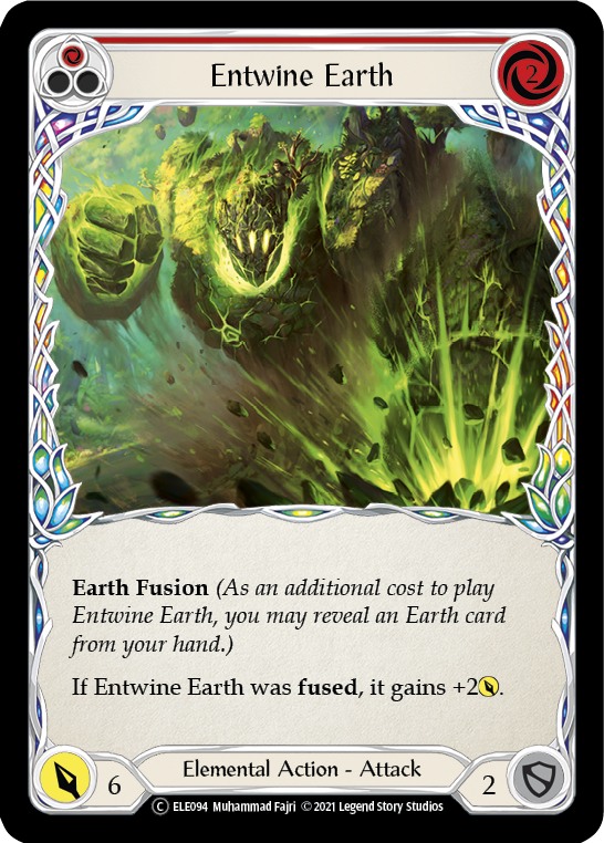 Entwine Earth (Red) | Common [Rainbow Foil] - Unlimited