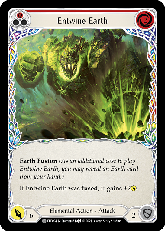 Entwine Earth (Red) | Common [Rainbow Foil] - First Edition