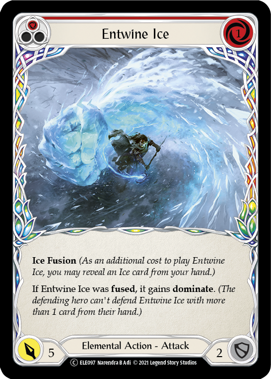 Entwine Ice (Red) | Common [Rainbow Foil] - Unlimited