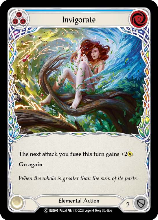 Invigorate (Blue) | Common [Rainbow Foil] - Unlimited