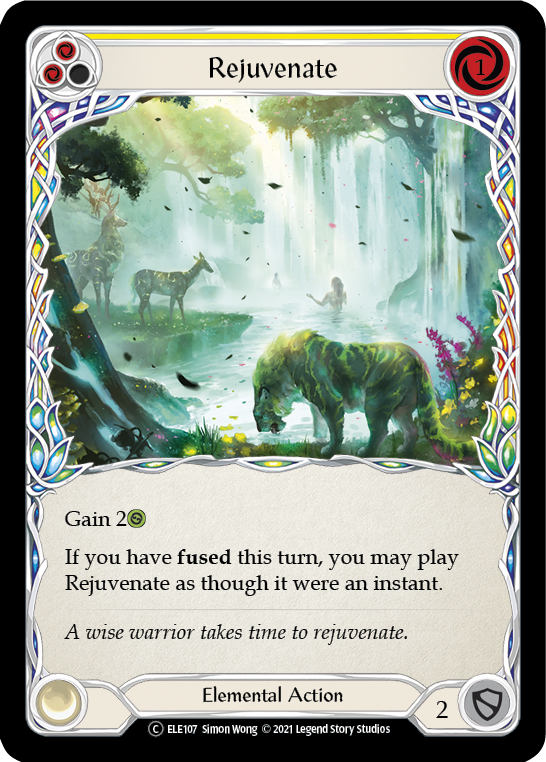 Rejuvenate (Yellow) | Common [Rainbow Foil] - Unlimited