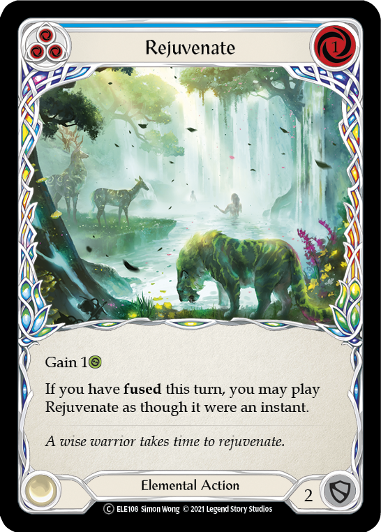 Rejuvenate (Blue) | Common [Rainbow Foil] - Unlimited