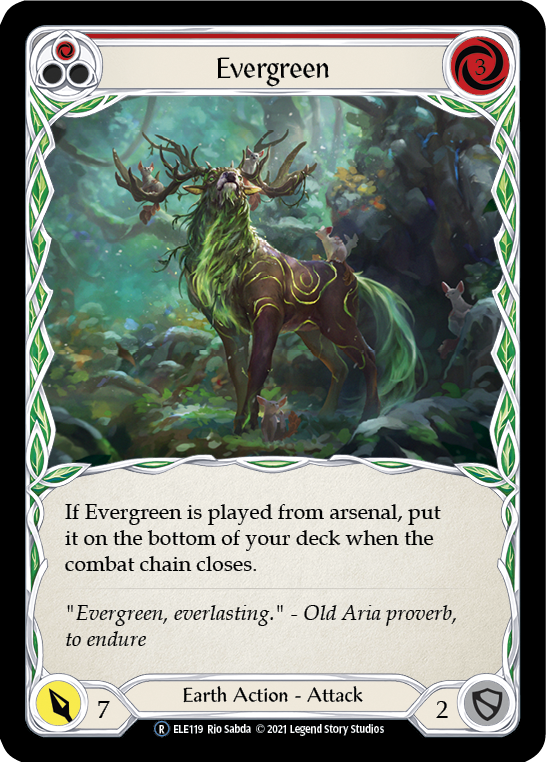 Evergreen (Red) | Rare [Rainbow Foil] - Unlimited