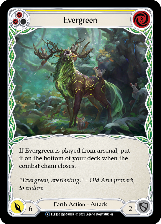 Evergreen (Yellow) | Rare [Rainbow Foil] - Unlimited