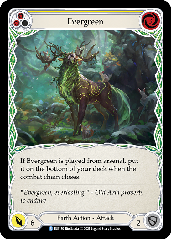 Evergreen (Yellow) | Rare [Rainbow Foil] - First Edition