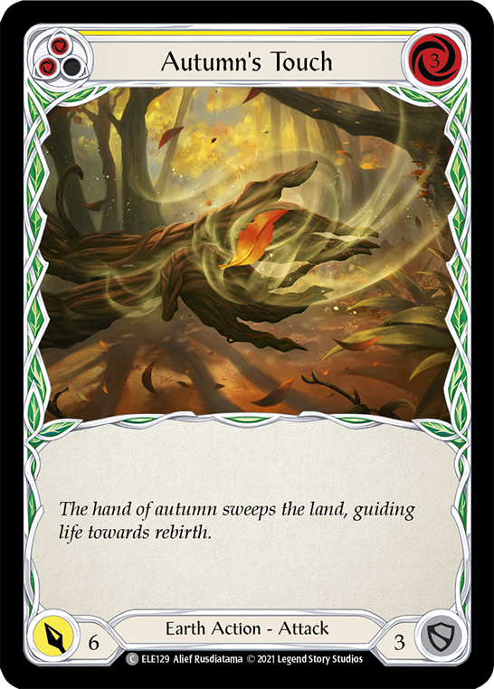 Autumn's Touch (Yellow) | Common [Rainbow Foil] - First Edition