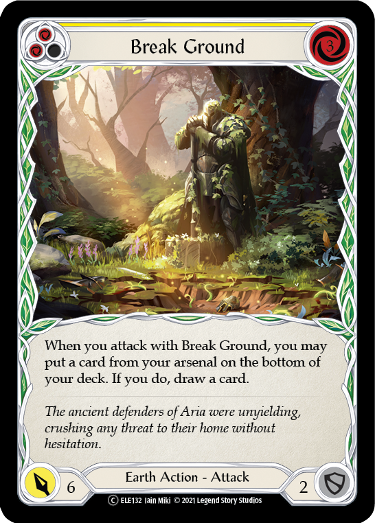 Break Ground (Yellow) | Common [Rainbow Foil] - Unlimited