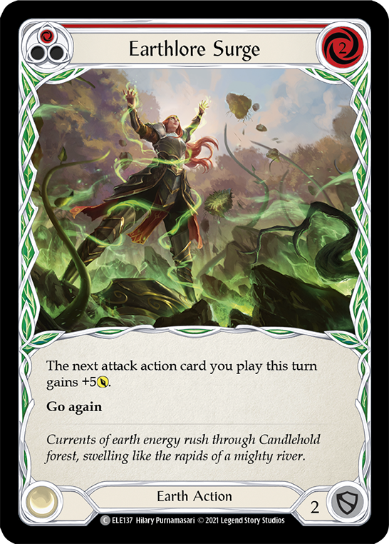 Earthlore Surge (Red) | Common - First Edition